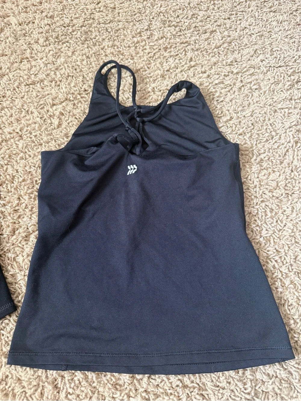 Girls Black & Charcoal Leopard activewear Tops - 3
